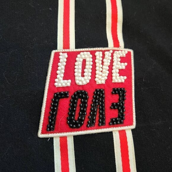 Sandro Paris Love Jacket Mens Large 40 Varsity Bomber Hoodie - Picture 4 of 8